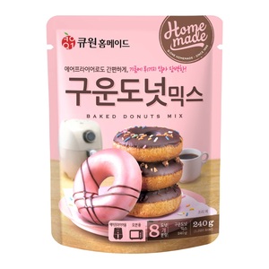 큐원 구운도넛 믹스 240g (오븐/에어프라이어용) 상온